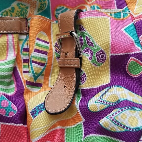 Lilly Bloom Multicolored Crossbody Bag Sz Medium - Picture 3 of 12